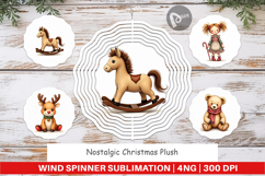Christmas Plush Toys Wind Spinner Product Image 1