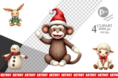 Christmas Plush Toys Clipart Product Image 1