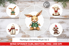 Christmas Plush Toys Wind Spinner Product Image 1