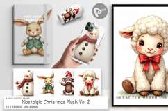 Christmas Plush Toys Digital Paper Product Image 1