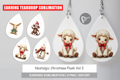 Christmas Plush Toys Earring Product Image 1