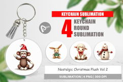 Christmas Plush Toys Keychain Product Image 1