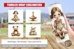 Nostalgic Christmas Toys Tumbler Product Image 1