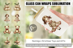 Nostalgic Christmas Toys Glass Can Product Image 1