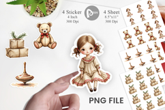 Nostalgic Christmas Toys Sticker Product Image 1