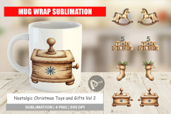 Nostalgic Christmas Toys Mug Wrap Product Image 1