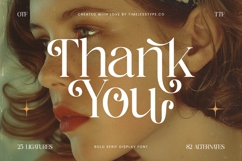 Nostalgic Flashy - Bold Serif Display Font Product Image 20