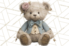 Vintage Santa Clipart, Victorian Christmas Digital Art PNG Product Image 4