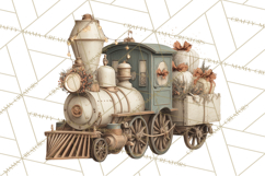 Vintage Santa Clipart, Victorian Christmas Digital Art PNG Product Image 3