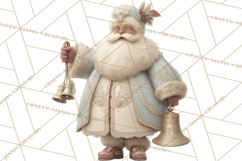 Vintage Santa Clipart, Victorian Christmas Digital Art PNG Product Image 5