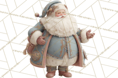 Vintage Santa Clipart, Victorian Christmas Digital Art PNG Product Image 3
