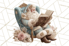 Vintage Santa Clipart, Victorian Christmas Digital Art PNG Product Image 4