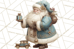 Vintage Santa Clipart, Victorian Christmas Digital Art PNG Product Image 3