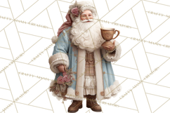 Vintage Santa Clipart, Victorian Christmas Digital Art PNG Product Image 4