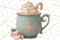 Vintage Santa Clipart, Victorian Christmas Digital Art PNG Product Image 4