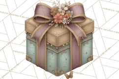 Vintage Santa Clipart, Victorian Christmas Digital Art PNG Product Image 2