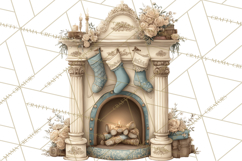 Vintage Santa Clipart, Victorian Christmas Digital Art PNG Product Image 5