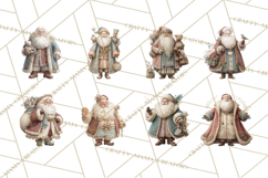 Vintage Santa Clipart, Victorian Christmas Digital Art PNG Product Image 4