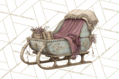 Vintage Santa Clipart, Victorian Christmas Digital Art PNG Product Image 3
