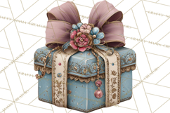 Vintage Santa Clipart, Victorian Christmas Digital Art PNG Product Image 4