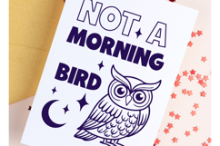 Not a Morning Bird - Funny Bird Quote Product Image 1