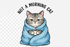 Not a morning cat png Product Image 1