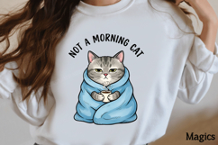 Not a morning cat png Product Image 2