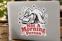 Funny Goose SVG PNG, Not A Morning Person School Design Product Image 4