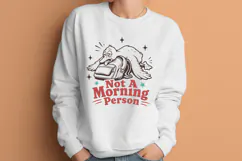 Funny Goose SVG PNG, Not A Morning Person School Design Product Image 3