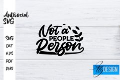 Antisocial Quotes SVG | Sarcastic Quotes|Funny Quotes Design Product Image 1