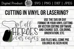 Not All Heroes Wear Capes SVG, Military Solider Dog Tags SVG Product Image 3