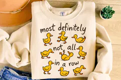 Funny Ducks Not All in a Row PNG, Snarky Funny Mental Health Product Image 1