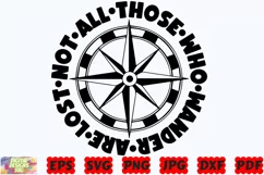 Not All Those Who Wander Are Lost SVG | Travel SVG | Nature Product Image 3