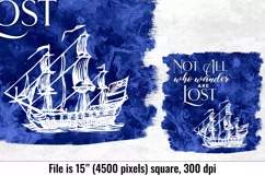 Not All Who Wander Are Lost, 300 dpi PNG Product Image 4