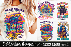 Sarcastic skeleton Retro funny PNG Sublimation Product Image 3