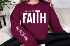 Walk by Faith SVG Design Product Image 3