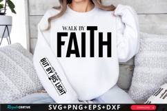 Walk by Faith SVG Design Product Image 1
