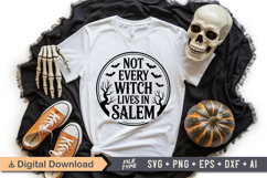 Not Every Witch Lives in Salem SVG File | Halloween Sign SVG Product Image 4
