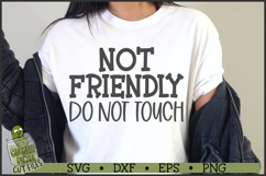 Not Friendly SVG File Product Image 1