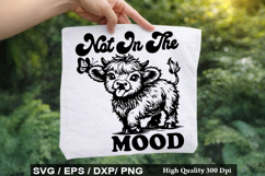 Heifer SVG Design - Moody Heifer Product Image 5