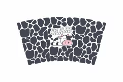 Not in the Mood cow puns 40oz quencher tumbler sublimation full wrap high resolution transparant background
