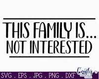 Farmhouse Funny Round Sign| This Family Is Not Interested Product Image 2