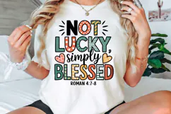 Not lucky simply Blessed Roman 4:7-8 PNG Product Image 2