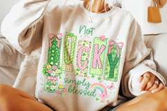 Not Lucky Simply Blessed St Patrick's Day PNG, Irish PNG Product Image 4