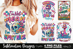 Funny Skeletons Sarcastic Retro PNG Sublimation Product Image 3