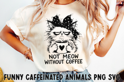 Funny Caffeinated Animals Clipart Bundle SVG PNG Product Image 19