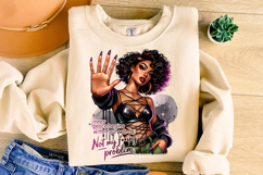 Not My Problem PNG, Funny PNG, Sarcastic PNG, Black Girl PNG Product Image 3