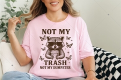 Not My Trash Not My Dumpster SVG, Funny Raccoon Iced Coffee Product Image 4