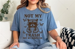 Not My Trash Not My Dumpster SVG, Funny Raccoon Iced Coffee Product Image 6