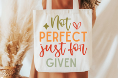 Not Perfect Just Forgiven SVG, Christian Quote SVG Product Image 3